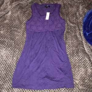 Juniors/Women’s purple tank cotton dress